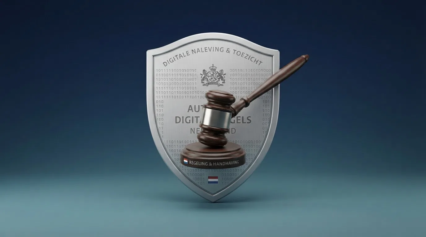 Het logo van de Kansspelautoriteit naast een waarschuwingsicoon en de tekst “Geen vergunning” — een visuele samenvatting van de juridische status van no KYC casino's in Nederland