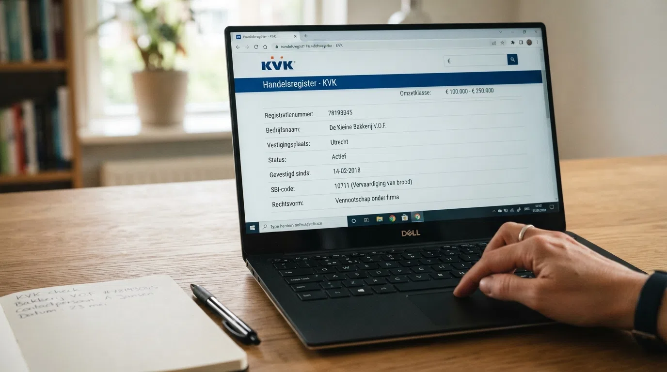 Screenshot van het KSA-register met zichtbare vergunningnummers en bedrijfsnamen